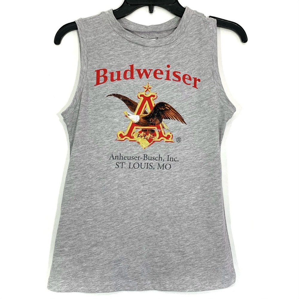 Budweiser Anheuser Busch Women’s Gray Tank Top NWT
